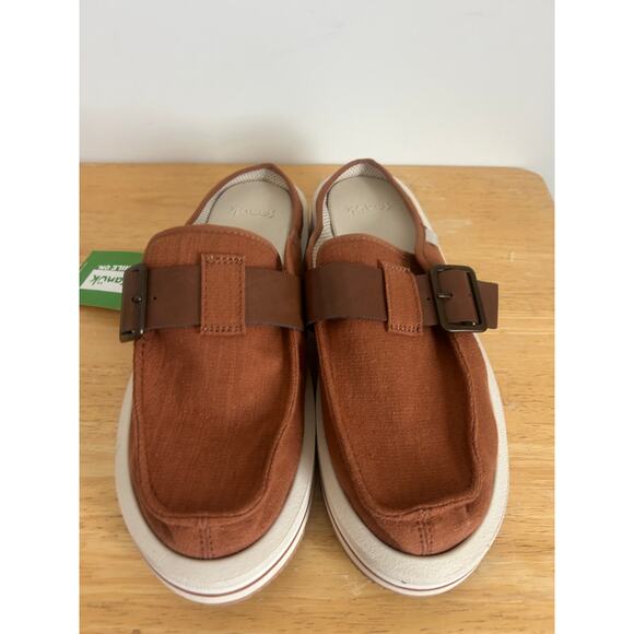 Sanuk Donna Sash-Hey Slip on Shoes Caramel NWT Women's 7 - Picture 4 of 4